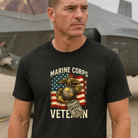 Load image into Gallery viewer, 🦅 Marine Corps Veteran Tee – Honor Since 1775 Edition