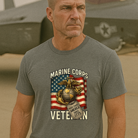 Load image into Gallery viewer, 🦅 Marine Corps Veteran Tee – Honor Since 1775 Edition