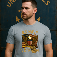 Load image into Gallery viewer, ⚓ U.S. Navy Veteran Tee – Anchored in Honor Edition