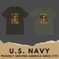 Load image into Gallery viewer, ⚓ U.S. Navy Veteran Tee – Anchored in Honor Edition