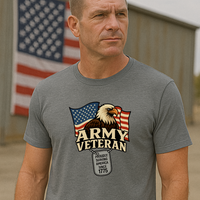 Load image into Gallery viewer, 🦅 Army Veteran Tee – Eagle Crest Edition