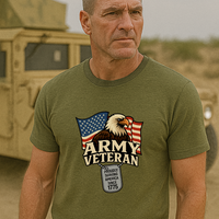 Load image into Gallery viewer, 🦅 Army Veteran Tee – Eagle Crest Edition